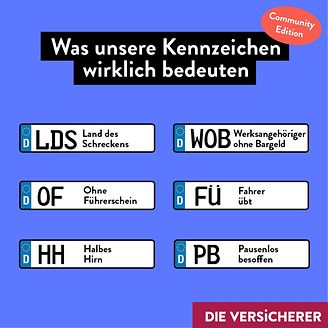 Was unsere Autokennzeichen wirklich bedeuten