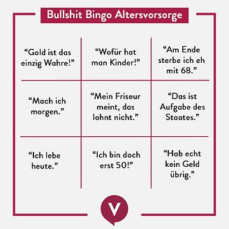 Bullshit-Bingo Altersvorsorge