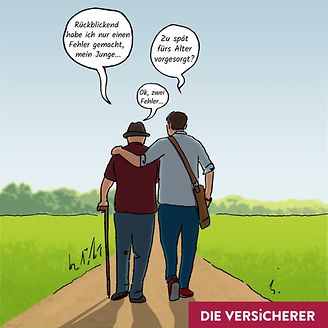 Comic_Vater und Sohn Fehler gemacht (© DIE VERSiCHERER)
