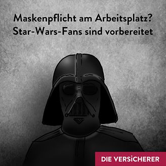 Star Wars Maskenpflicht (© DIE VERSiCHERER)