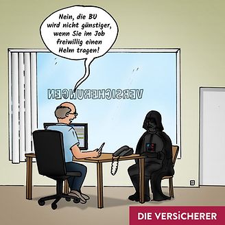 Maske Berufsunfähigkeit Darth Vader