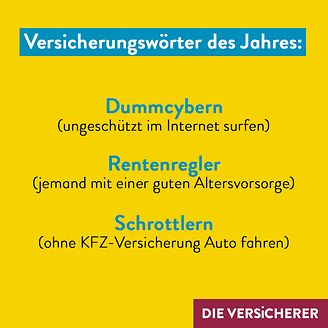 Versicherungswörter des Jahres
