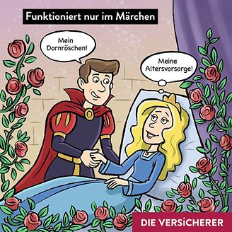 Dornröschen Cartoon: Funktioniert nur im Märchen