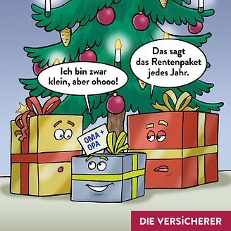 Rentenpaket unterm Weihnachtsbaum