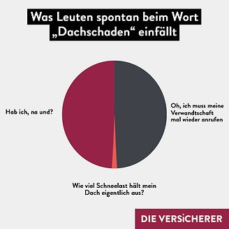 Was Leuten spontan beim Wort Dachschaden einfällt