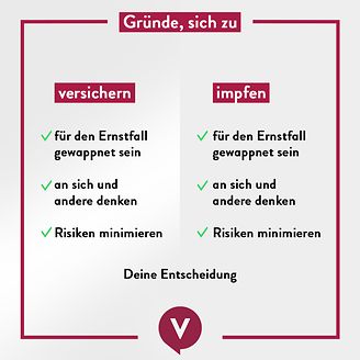 Gründe sich zu versichern und impfen