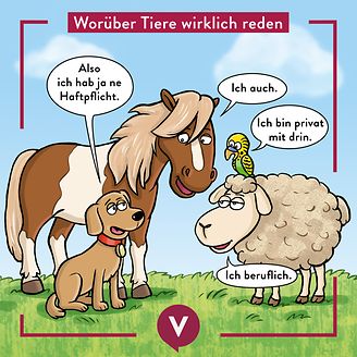 Worüber Tiere wirklich reden (© DIE VERSiCHERER)
