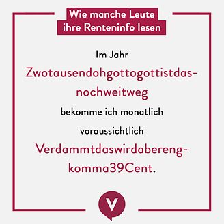 Wie manche ihre Renteninfo lesen