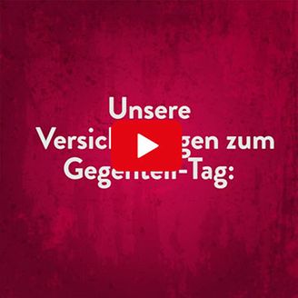 Versicherungen zum Gegenteiltag