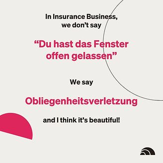 We say Obliegenheitsverletzung