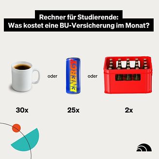 Rechner für Studierende: Was kostet eine BU-Versicherung im Monat?