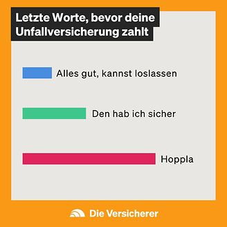 Letzte Worte bevor deine Unfallversicherung zahlt