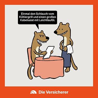 Cartoon: Marder im Restaurant