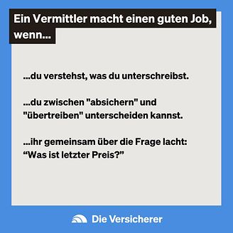 Ein Vermittler macht einen guten Job, wenn