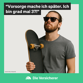 Vorsorge mache ich später - nicht schon mit 37! (© DIE VERSiCHERER)