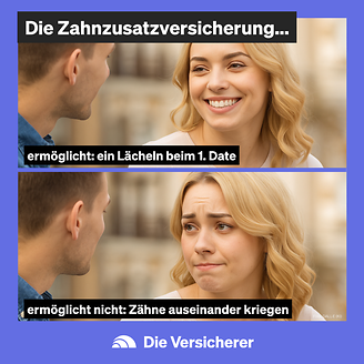 Nicht nur für's erste Date: Die Zahnzusatzversicherung (© DIE VERSiCHERER)