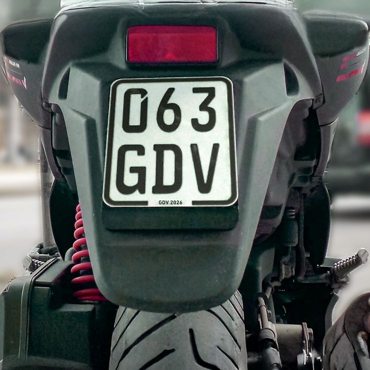 Ein Wunschkennzeichen für Mofas oder E-Scooter ist nicht möglich (© GDV (bearbeitet))